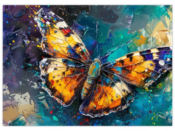 Obraz - Motyl, obraz olejny (70x50 cm)