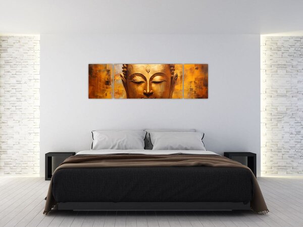Obraz - Budda, obraz olejny (170x50 cm)