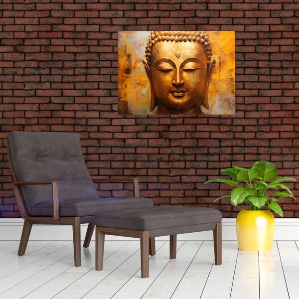 Obraz - Budda, obraz olejny (70x50 cm)
