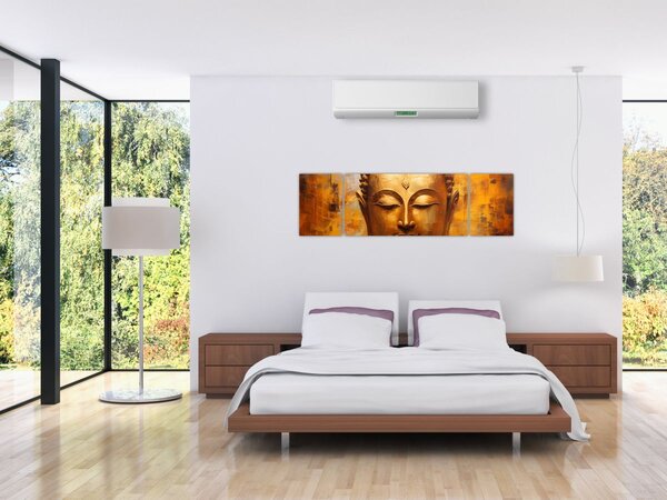 Obraz - Budda, obraz olejny (170x50 cm)