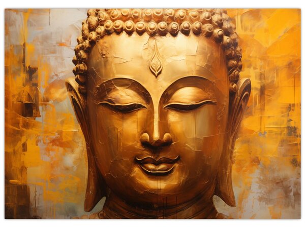 Obraz - Budda, obraz olejny (70x50 cm)