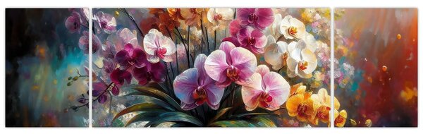 Obraz - Wazon z kwiatami II. (170x50 cm)