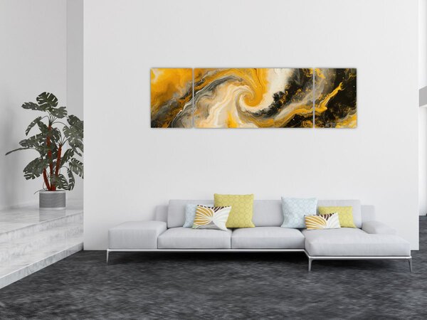 Obraz - Abstrakcja spiralna (170x50 cm)