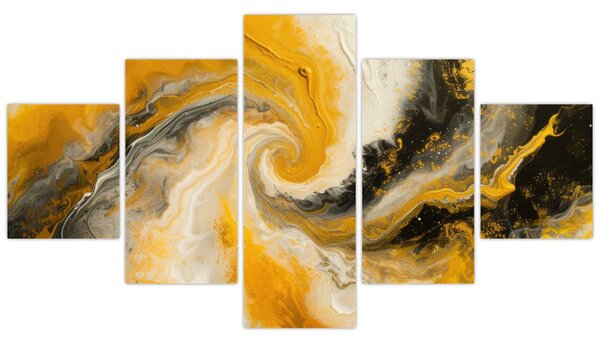 Obraz - Abstrakcja spiralna (125x70 cm)