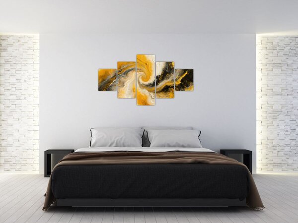 Obraz - Abstrakcja spiralna (125x70 cm)