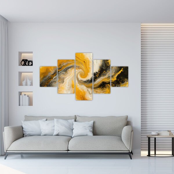 Obraz - Abstrakcja spiralna (125x70 cm)