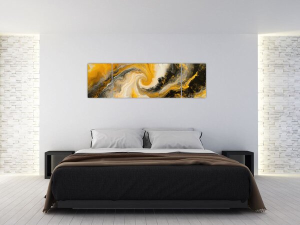 Obraz - Abstrakcja spiralna (170x50 cm)