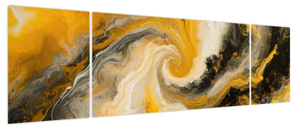 Obraz - Abstrakcja spiralna (170x50 cm)