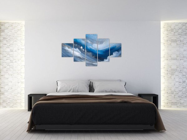 Obraz - Abstrakcja oceanu (125x70 cm)