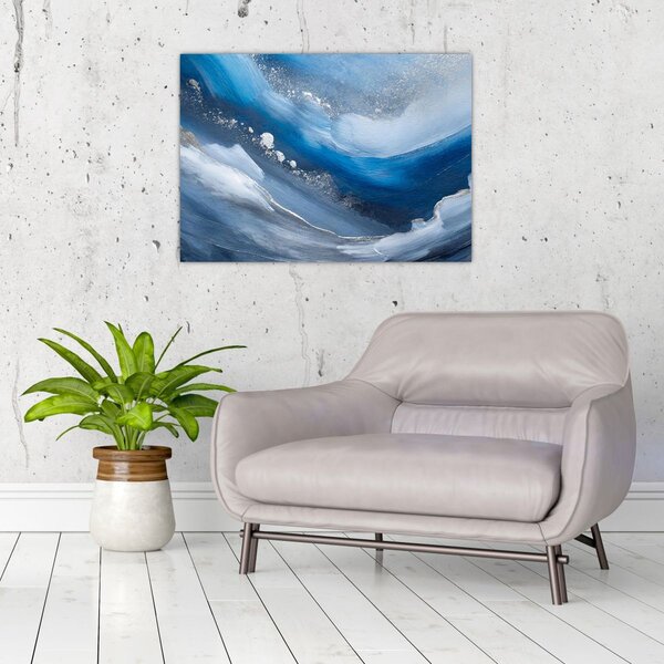 Obraz - Abstrakcja oceanu (70x50 cm)