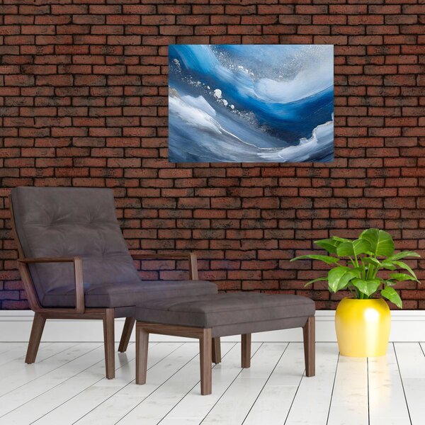 Obraz - Abstrakcja oceanu (70x50 cm)