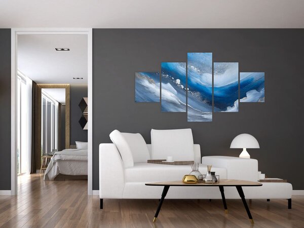 Obraz - Abstrakcja oceanu (125x70 cm)