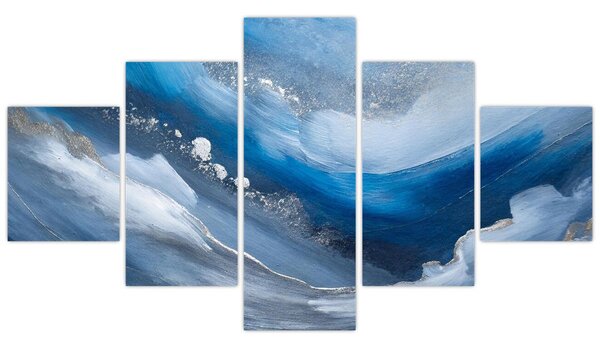 Obraz - Abstrakcja oceanu (125x70 cm)