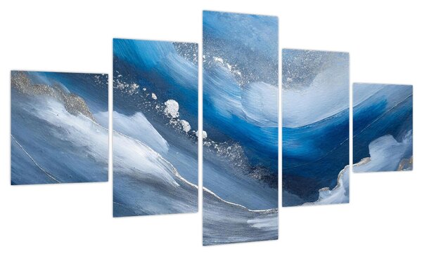 Obraz - Abstrakcja oceanu (125x70 cm)