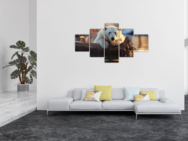 Obraz - Niedźwiedź polarny (125x70 cm)