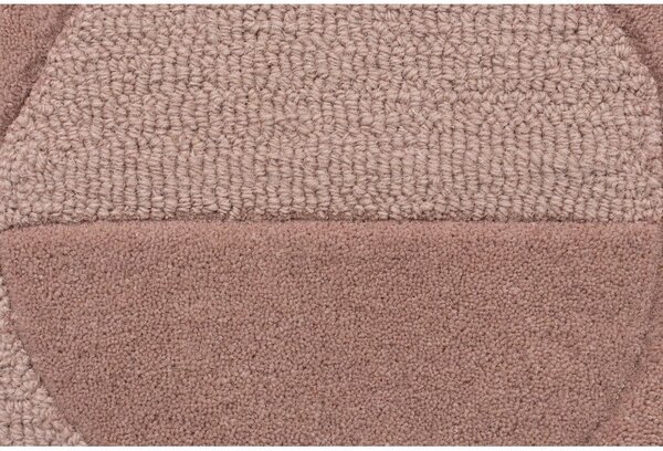 Różowy wełniany dywan Flair Rugs Gigi, 120x170 cm