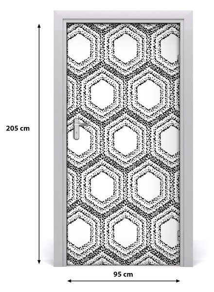 Naklejka fototapeta na drzwi Geometryczne tło