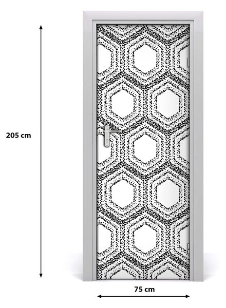 Naklejka fototapeta na drzwi Geometryczne tło