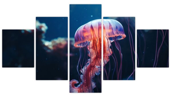 Obraz - Meduza (125x70 cm)