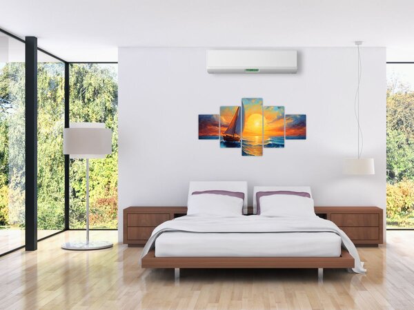 Obraz - Żaglówki (125x70 cm)