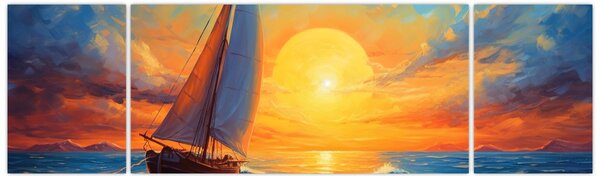 Obraz - Żaglówki (170x50 cm)
