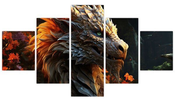 Obraz - Smok (125x70 cm)
