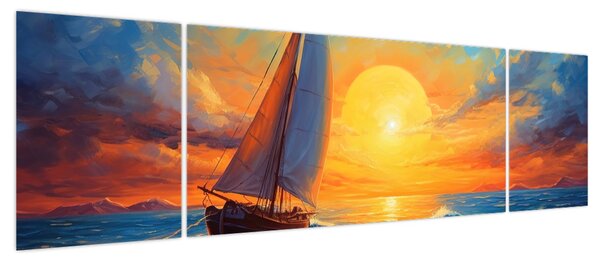 Obraz - Żaglówki (170x50 cm)