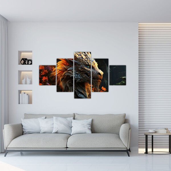 Obraz - Smok (125x70 cm)