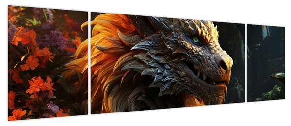 Obraz - Smok (170x50 cm)