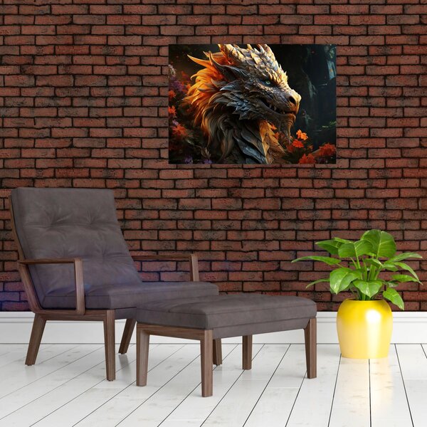 Obraz - Smok (70x50 cm)