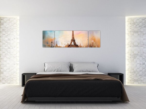 Obraz - Obraz wieży Eiffla (170x50 cm)