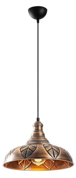Lampa wisząca w kolorze brązu z metalowym kloszem ø 31 cm Chandelier – Opviq lights