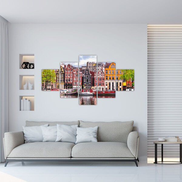 Obraz - Amsterdam, domy tańca (125x70 cm)