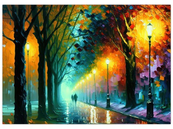 Obraz - Nocny spacer (70x50 cm)