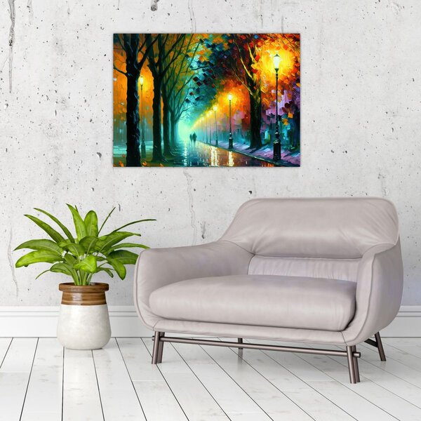 Obraz - Nocny spacer (70x50 cm)