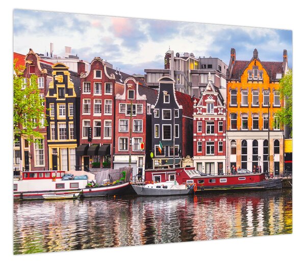 Obraz - Amsterdam, domy tańca (70x50 cm)