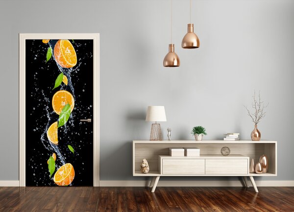 Naklejka na drzwi samoprzylepna Pomarańcze