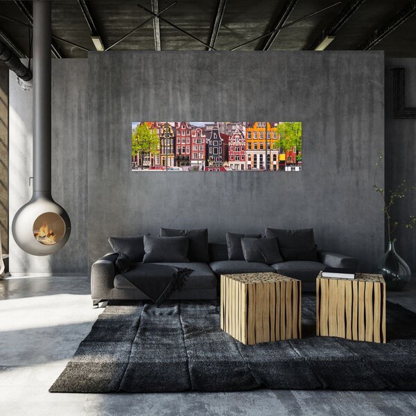 Obraz - Amsterdam, domy tańca (170x50 cm)