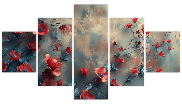 Obraz - Wilcze maki (125x70 cm)