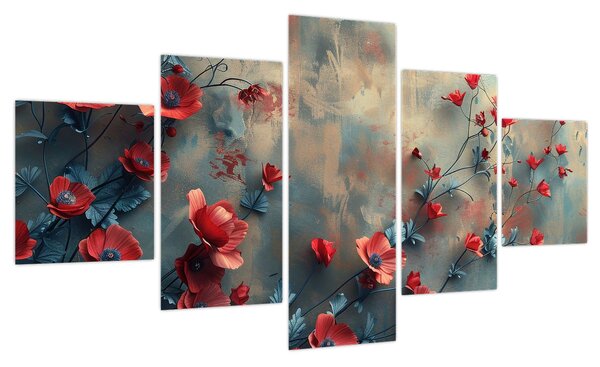 Obraz - Wilcze maki (125x70 cm)