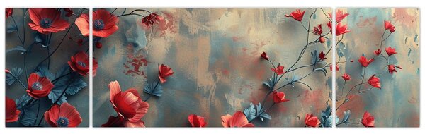 Obraz - Wilcze maki (170x50 cm)