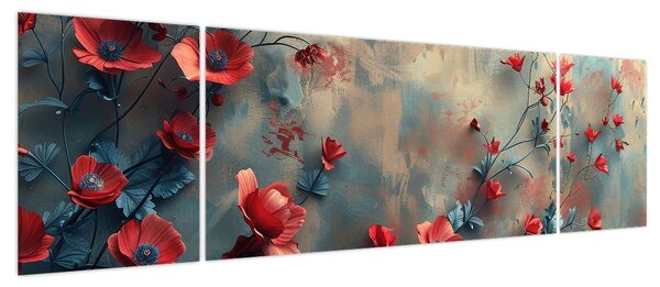 Obraz - Wilcze maki (170x50 cm)