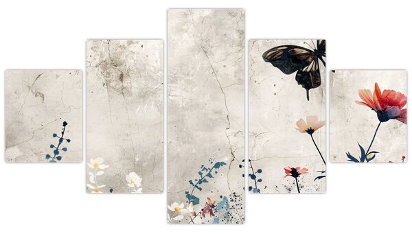 Obraz - Łąka w betonie (125x70 cm)