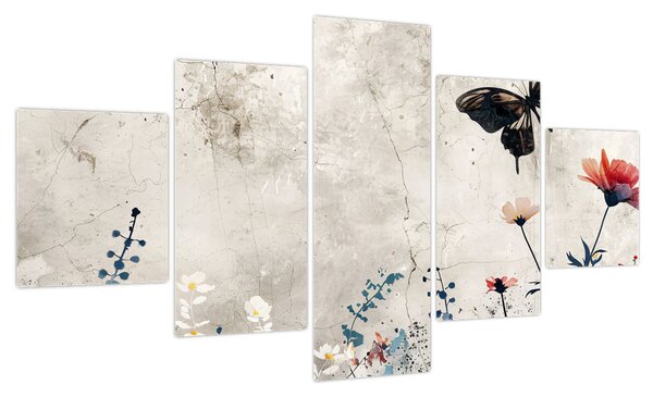 Obraz - Łąka w betonie (125x70 cm)