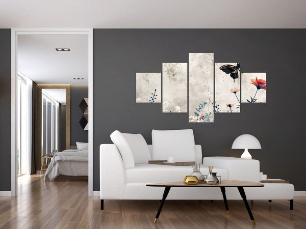 Obraz - Łąka w betonie (125x70 cm)