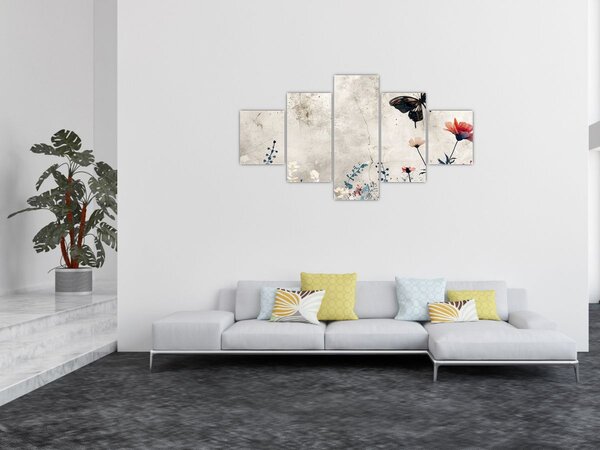 Obraz - Łąka w betonie (125x70 cm)