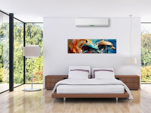 Obraz - Malowanie delfinów (170x50 cm)