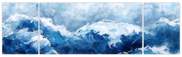 Obraz - Ilustracja przedstawiająca morze (170x50 cm)