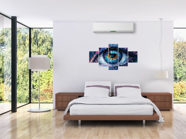 Obraz - Malowanie oczu (125x70 cm)