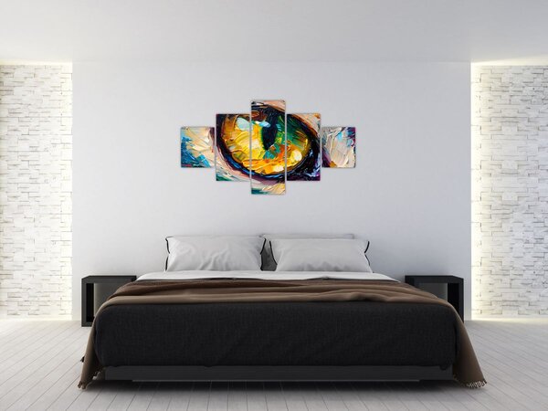 Obraz - Malowanie kocim okiem (125x70 cm)